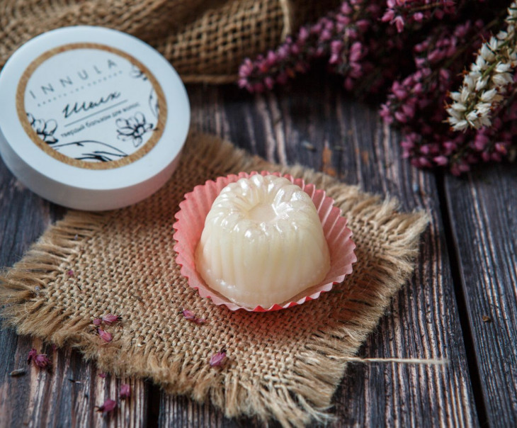 4375 Твердый бальзам для волос "Шелк" Вкусляндия  - Вид №1