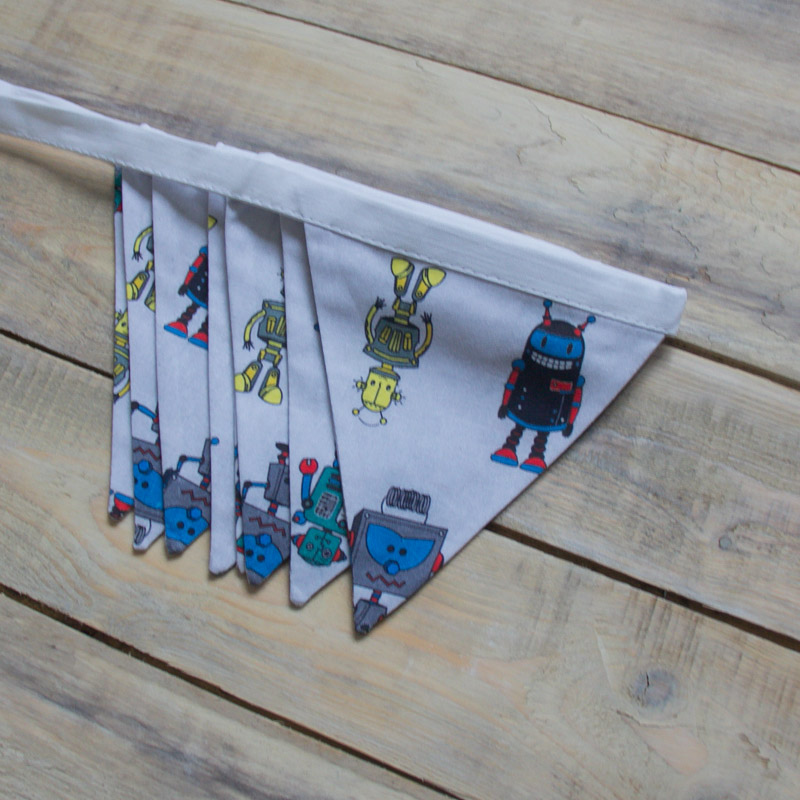 Гирлянда из флажков Robots VAMVIGVAM  282197 Белый;зеленый Santreyd  - Вид №6