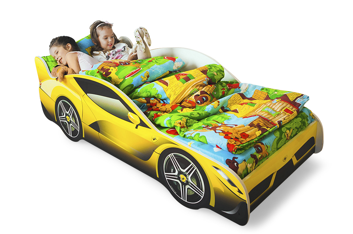 Детская кровать-машина "Феррари" БЕЛЬМАРКО  326756 Желтый Santreyd  - Вид №2