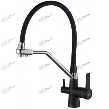 Steel Hammer SH 903-6 Black CR Смеситель для кухни Zorg 444 