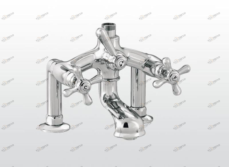 RUBINETTERIE STELLA Смеситель для ванны на 2 отверстия Roma sun-id-1464882