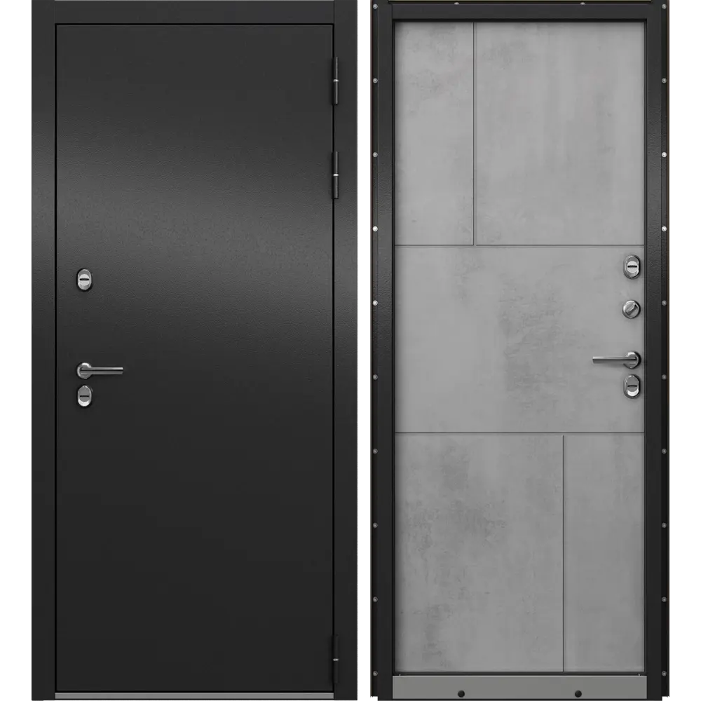 Дверь входная металлическая Крепыш 96x205 см правая серый 89382939 STLM-2024602 МАСТИНО  - Вид №1