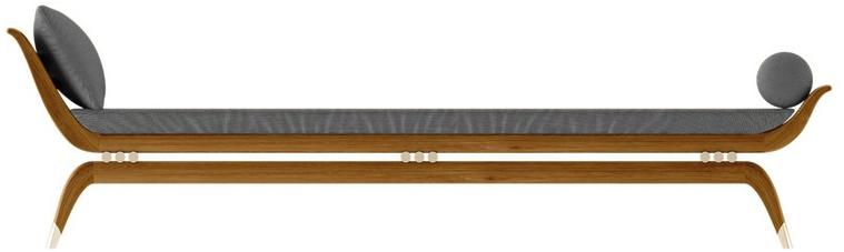 ASTELLO Садовая кушетка из тика Jonquille Jq.slf.l1 - Вид №3