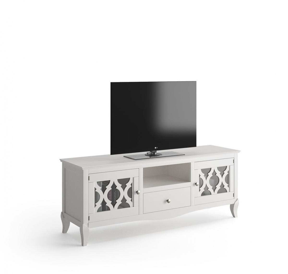 090641 Тумба под ТВ стеклянные дверцы Grupo Seys Basilea Santreyd 