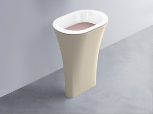 AMLA65-BL+AMPILO-CP+AMCOLO-LN Раковина Amedeo Ovale отдельностоящая cielo Enjoy + Amedeo