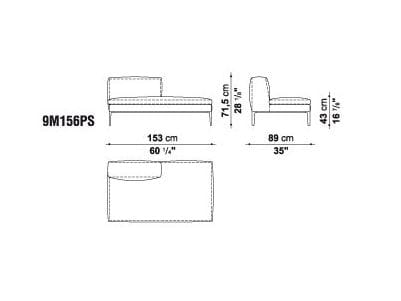 Кожаный угловой диван B&B Italia Michel ARCH-00098797 - Вид №15
