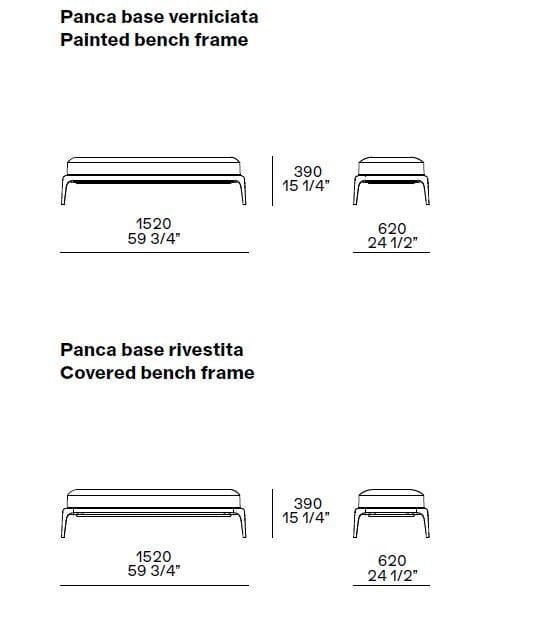 Ткань съемная мягкая скамейка Poliform парк ARCH-00002148 - Вид №3