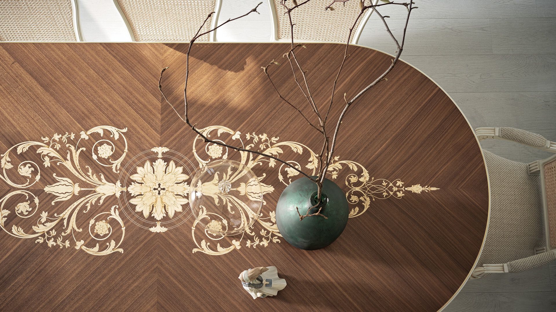 Овальный стол с инкрустированной столешницей ANGELO CAPPELLINI New Classic Interiors ARCH-00118698 - Вид №3