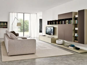 Zalf Модульная оборудованная стенка с подставкой под телевизор