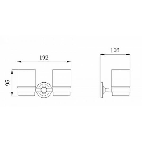 Подстаканник двойной RUSH Balearic 39320 sun-id-561787 - Вид №1