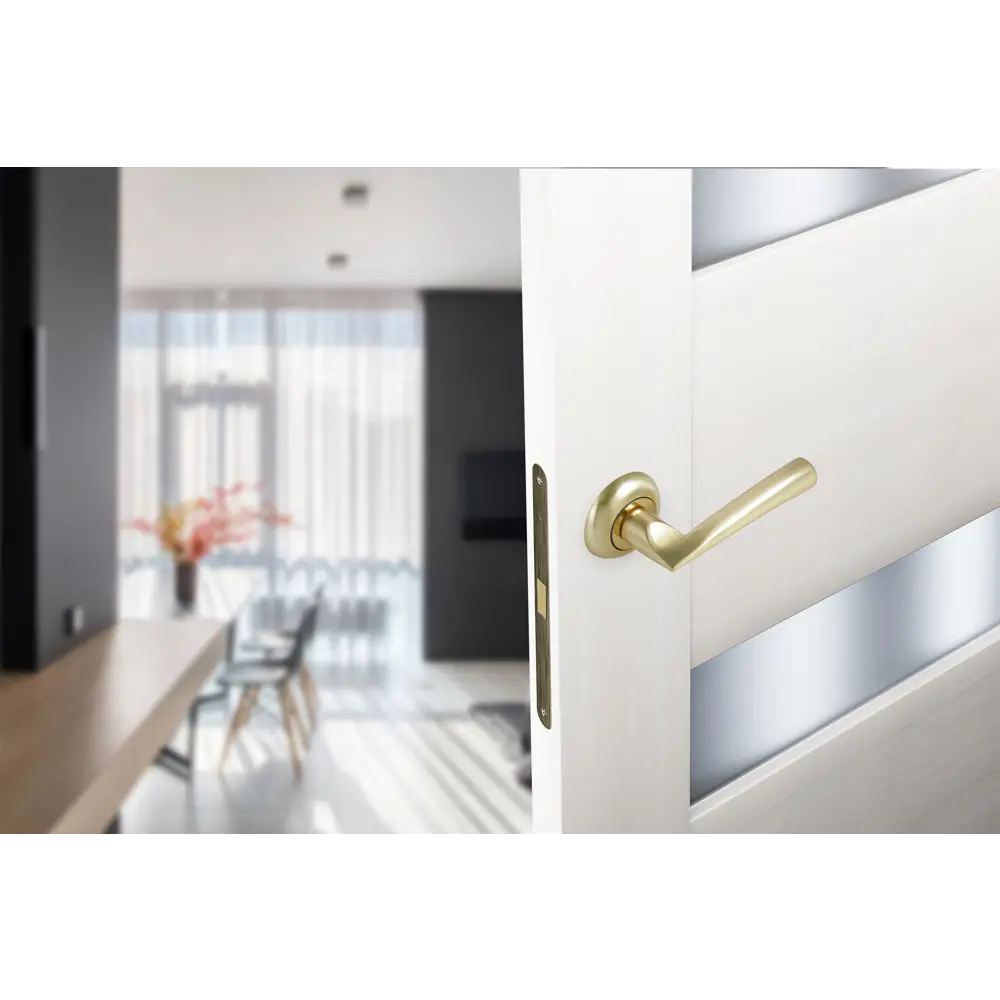 Дверные ручки EDSON EDS-37H-R1 золото для межкомнатных дверей 85170621 STLM-0059420 - Вид №5