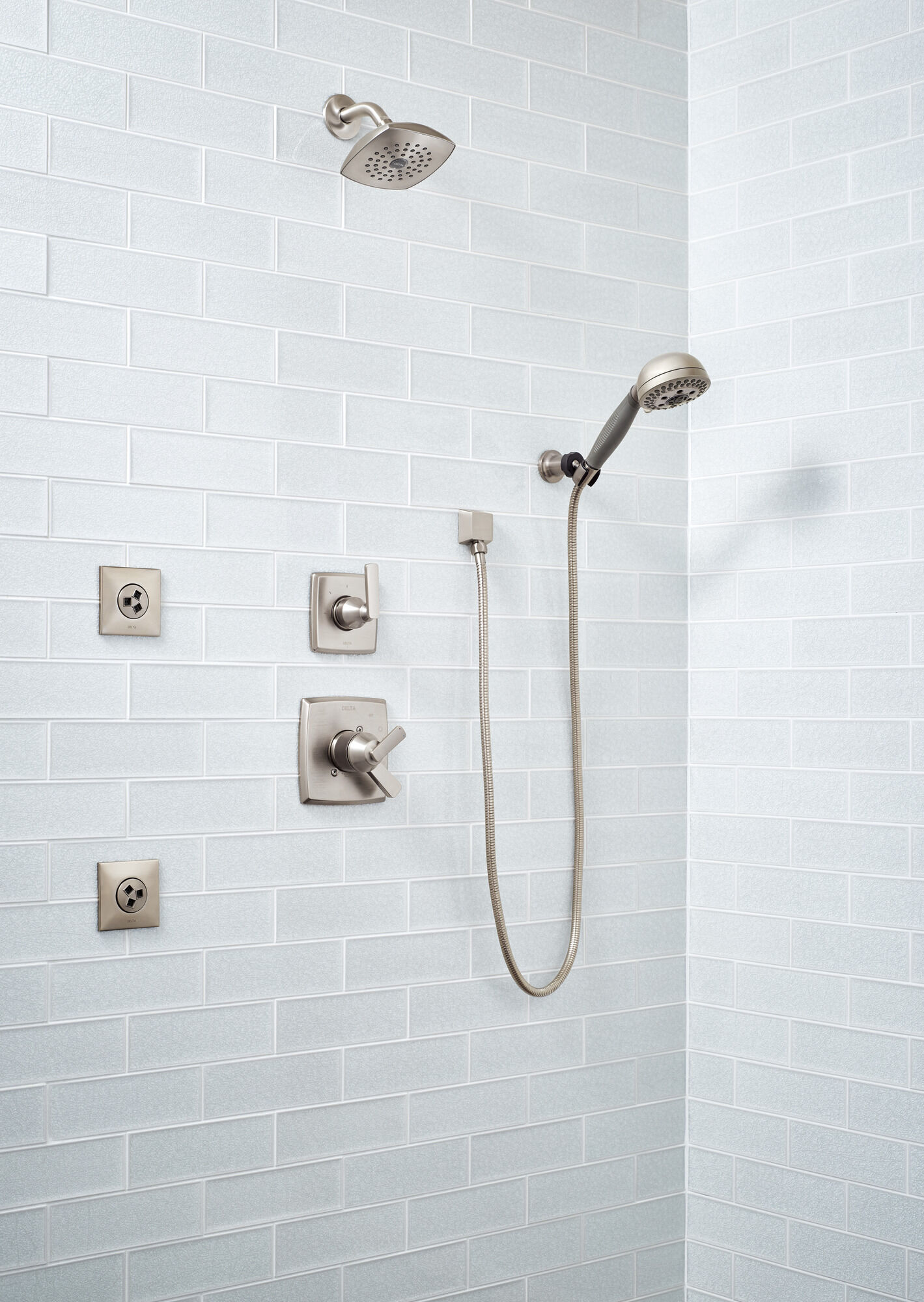 Квадратный спрей для тела HydraChoice® Square Body Spray Trim Delta Faucet T50210-SS - Вид №8