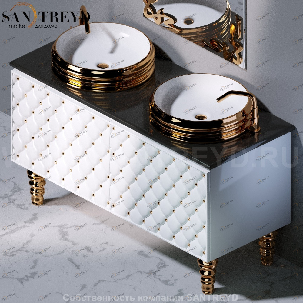 Тумба C291M CLASS с белым фасадом AeT ITALIA GLASS C291M100