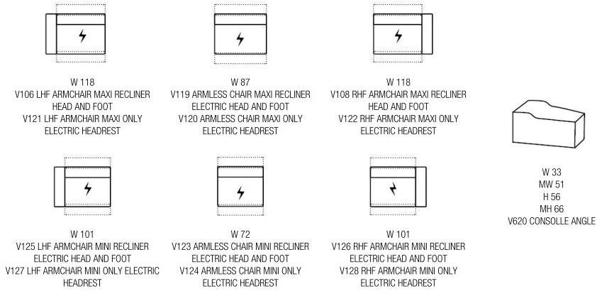 Rossini Sofas 3-местный изогнутый кожаный диван с регулируемой спинкой sun-id-1402386 - Вид №11