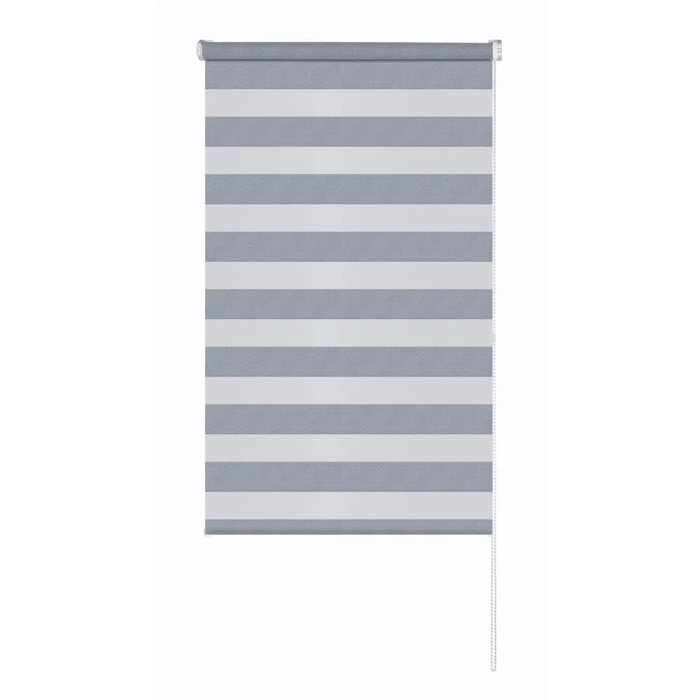 Рулонная штора день-ночь MIAMOZA Сиберия 55×160 см серая 89411419 STLM-1568594