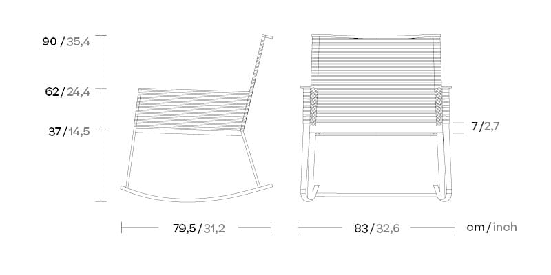 Кресло-качалка для сада Kettal пейзаж ARCH-00102274 - Вид №3