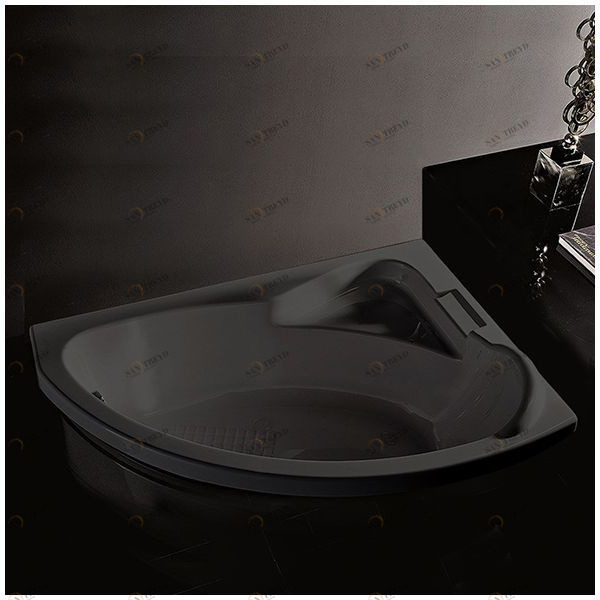 Ванна Gruppo tressee Syria V6550-DX-C чёрная угловая встроенная правая Gruppo Treesse VINV6550DXC