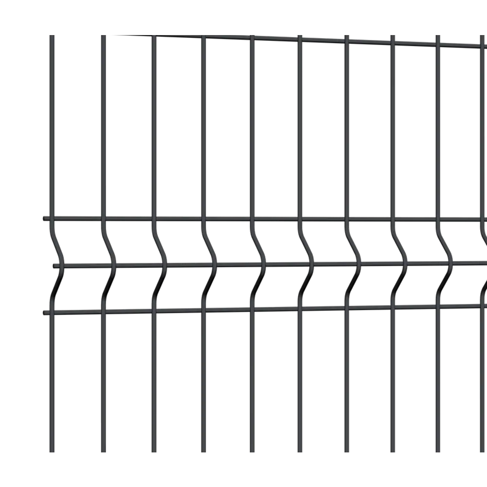 3D панель для забора Grand Line Light 2.5x1.73 м полиэстер RAL 7024 графит STLM-2205364 - Вид №1