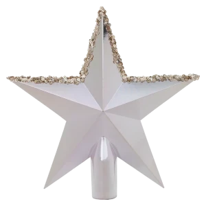 89368990 Верхушка для елки новогодняя розовый 30 см STLM-1365613