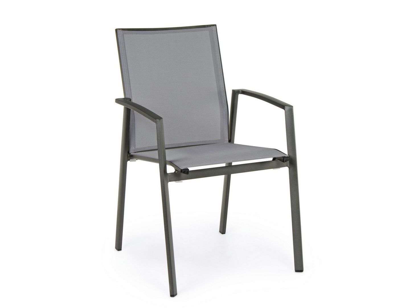 Алюминиевый штабелируемый садовый стул с подлокотниками BIZZOTTO Cruise ARCH-00086262