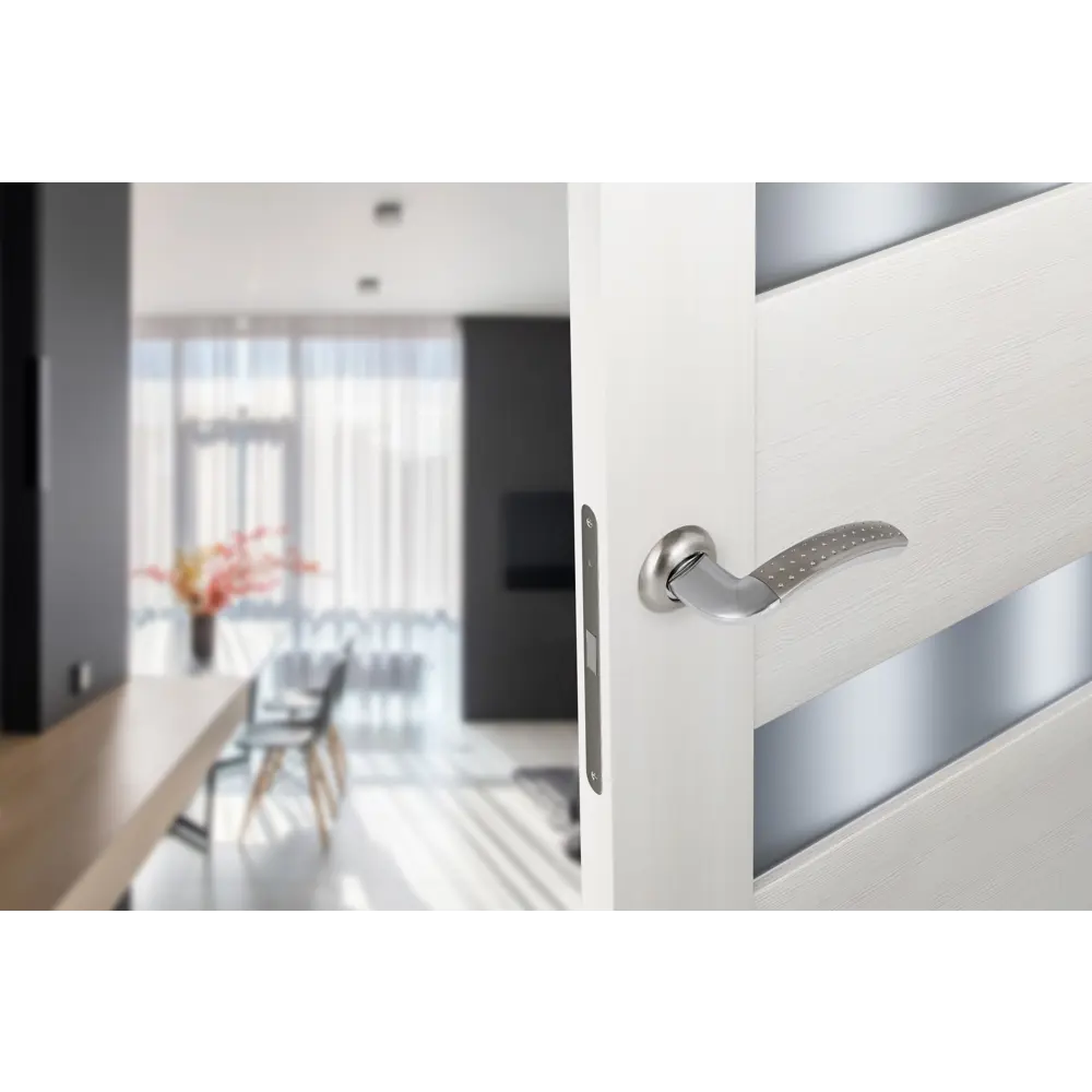 Дверные ручки EDSON для межкомнатных дверей в стиле никель 85168511 STLM-0059335 - Вид №4