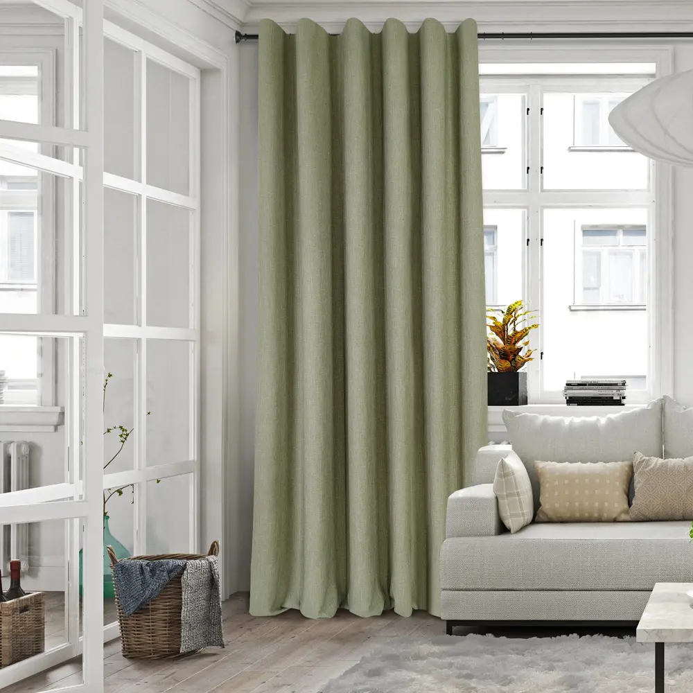 Ткань 1 м/п Maison 290 см цвет зеленый 84730359 STLM-2097601 Santreyd  - Вид №3