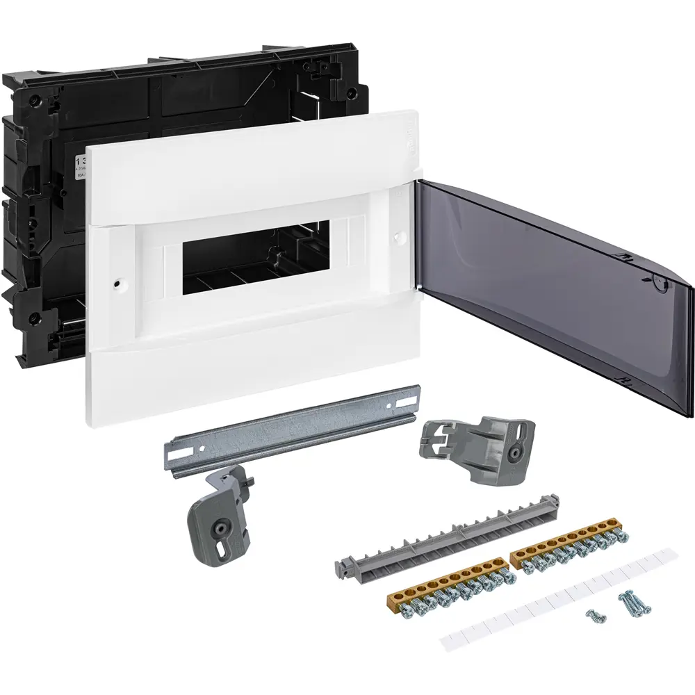 Щит распределительный встраиваемый Legrand Practibox S 12 модулей IP40 пластик цвет дымчатый STLM-2064599 - Вид №3