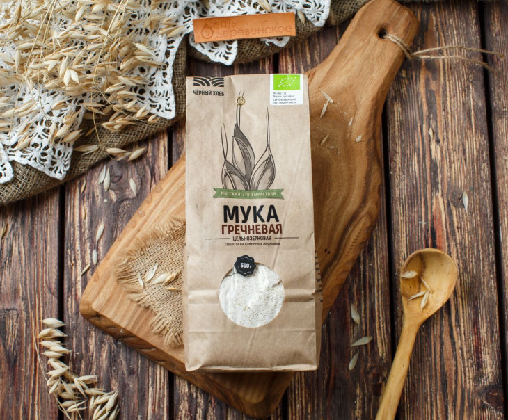 6385 Мука гречневая цельнозернавая Вкусляндия 