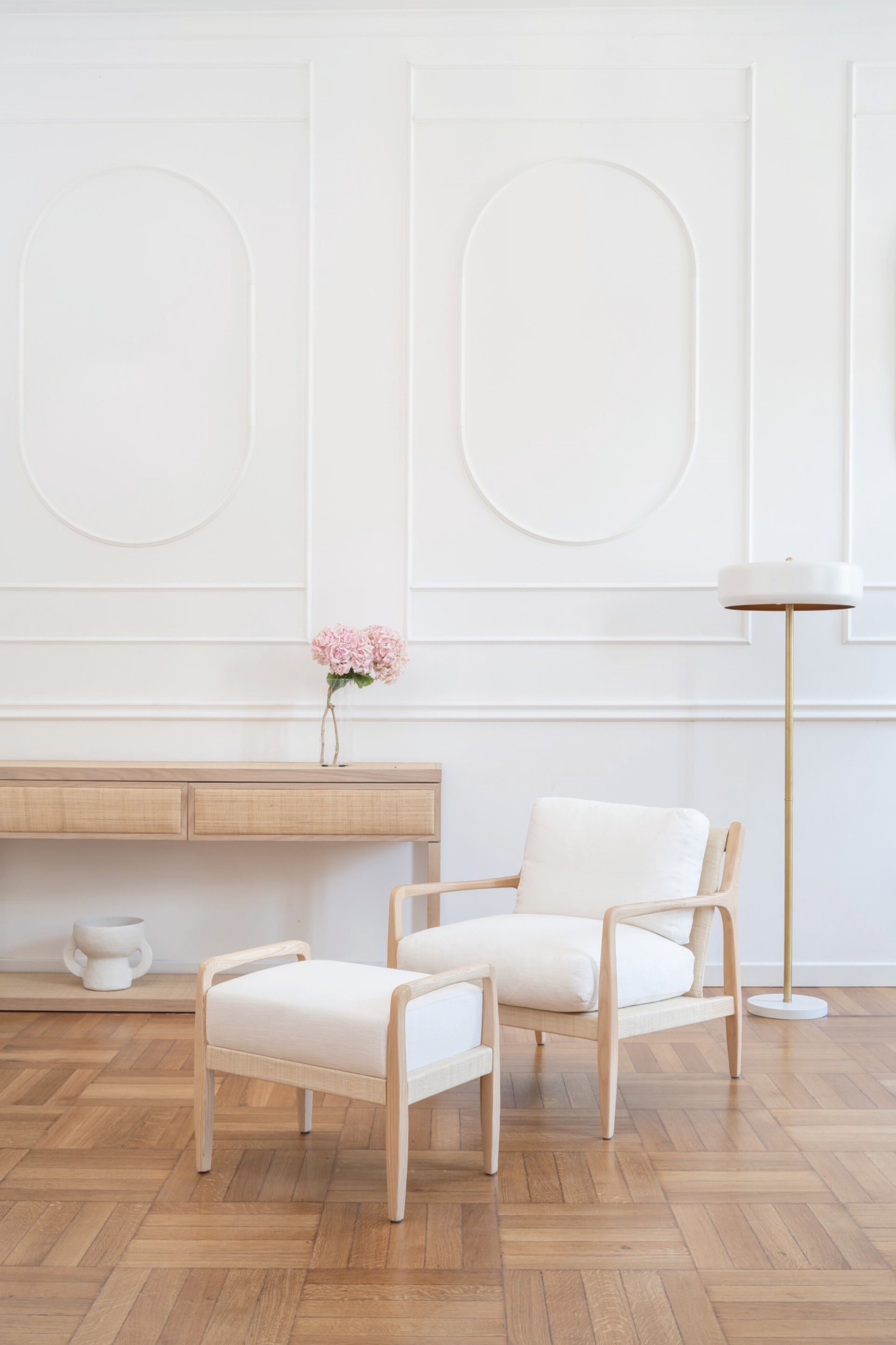 Кресло из дерева и рафии с подлокотниками DOM EDIZIONI коллекция Ривьера ARCH-00050603 - Вид №1