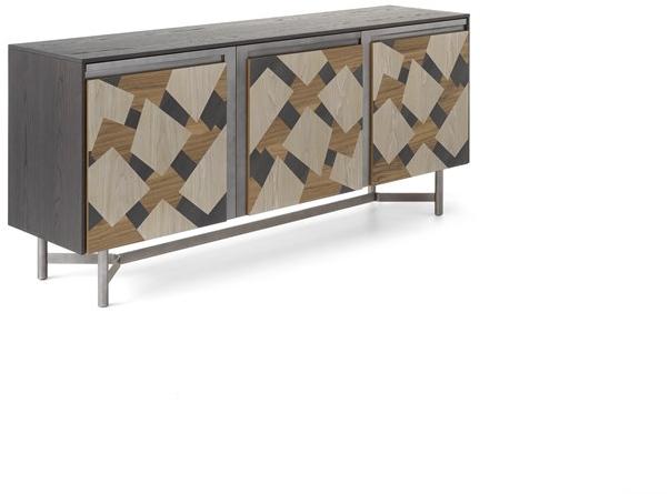 Arte Brotto Комод деревянный с тремя распашными дверцами с бейкой Leonardo L450/3 - Вид №2