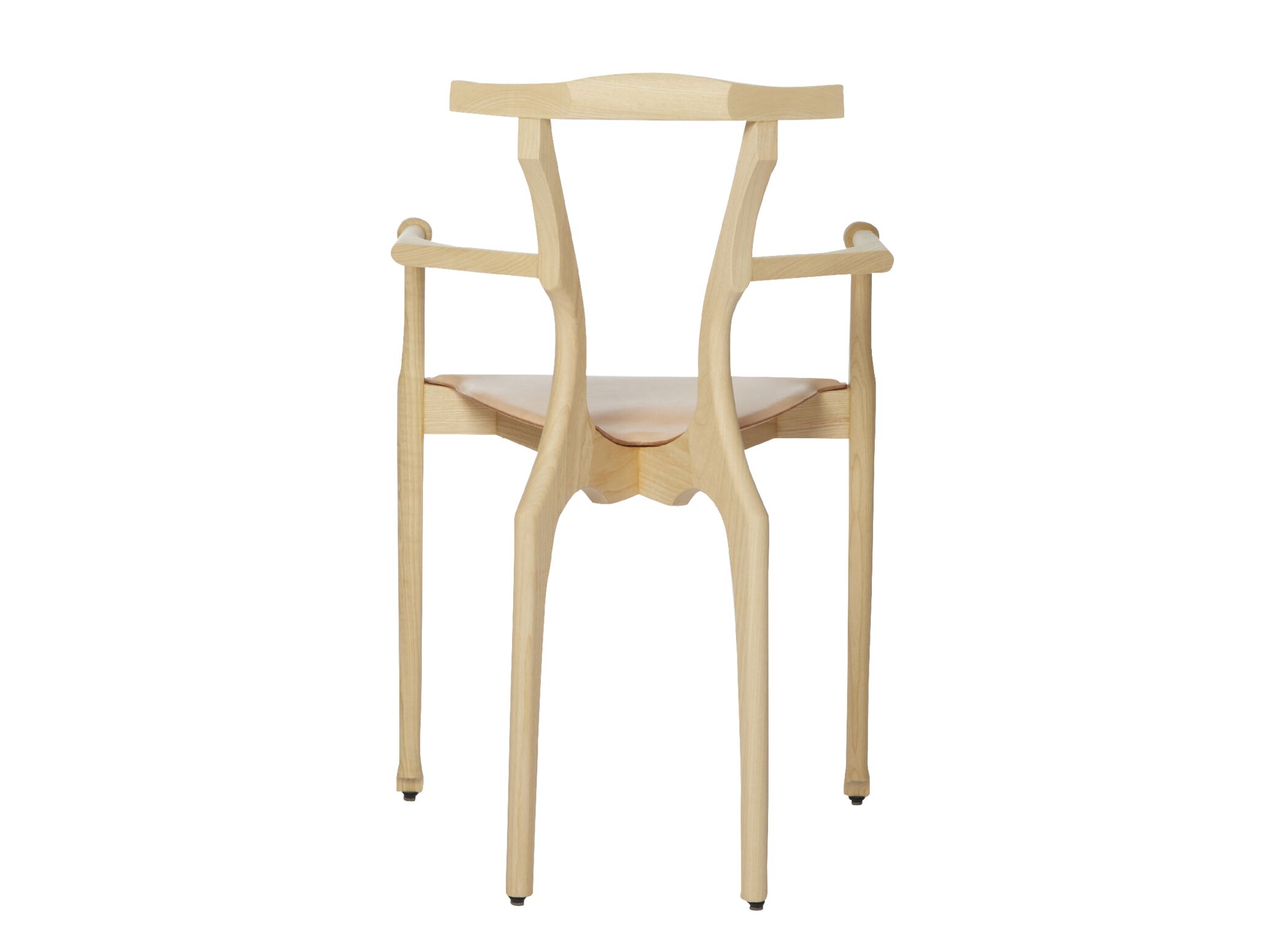 Штабелируемый стул из ясеня с подлокотниками BD Barcelona Гаулино ARCH-00143962 - Вид №1