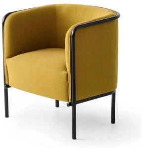 GABER Кресло из ткани с подлокотниками Place