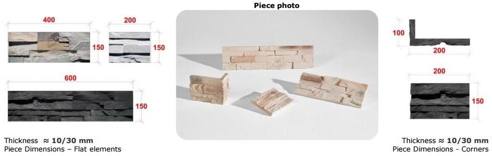 ACL Бетонная настенная плитка под камень sun-id-1399255 - Вид №2