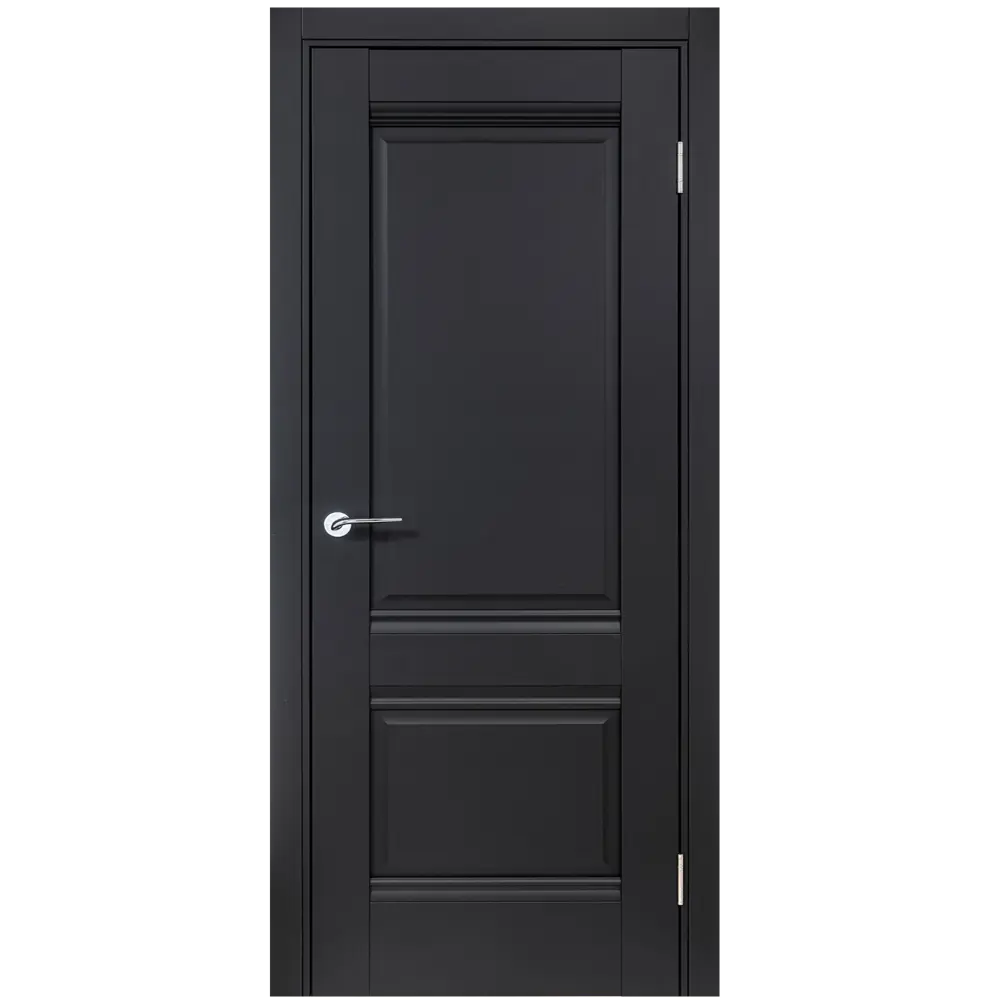 Комплект двери Классико-42 глухая 90x200 см Hardflex черный с добором 150 мм 89430438 STLM-2138339 PORTIKA 