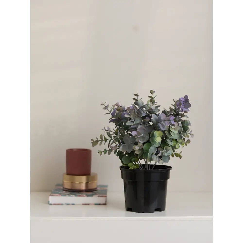 89356249 Искусственное растение в горшке эвкалипт h30 см цвет фиолетовый STLM-0962395 Santreyd  - Вид №4