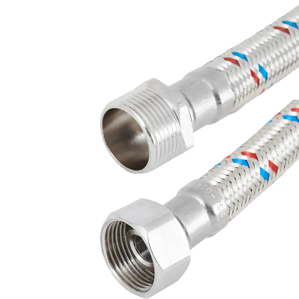 Гибкая подводка для воды ДТРД 3/4" наружная-внутренняя резьба 200 см STLM-2129832 - Вид №1