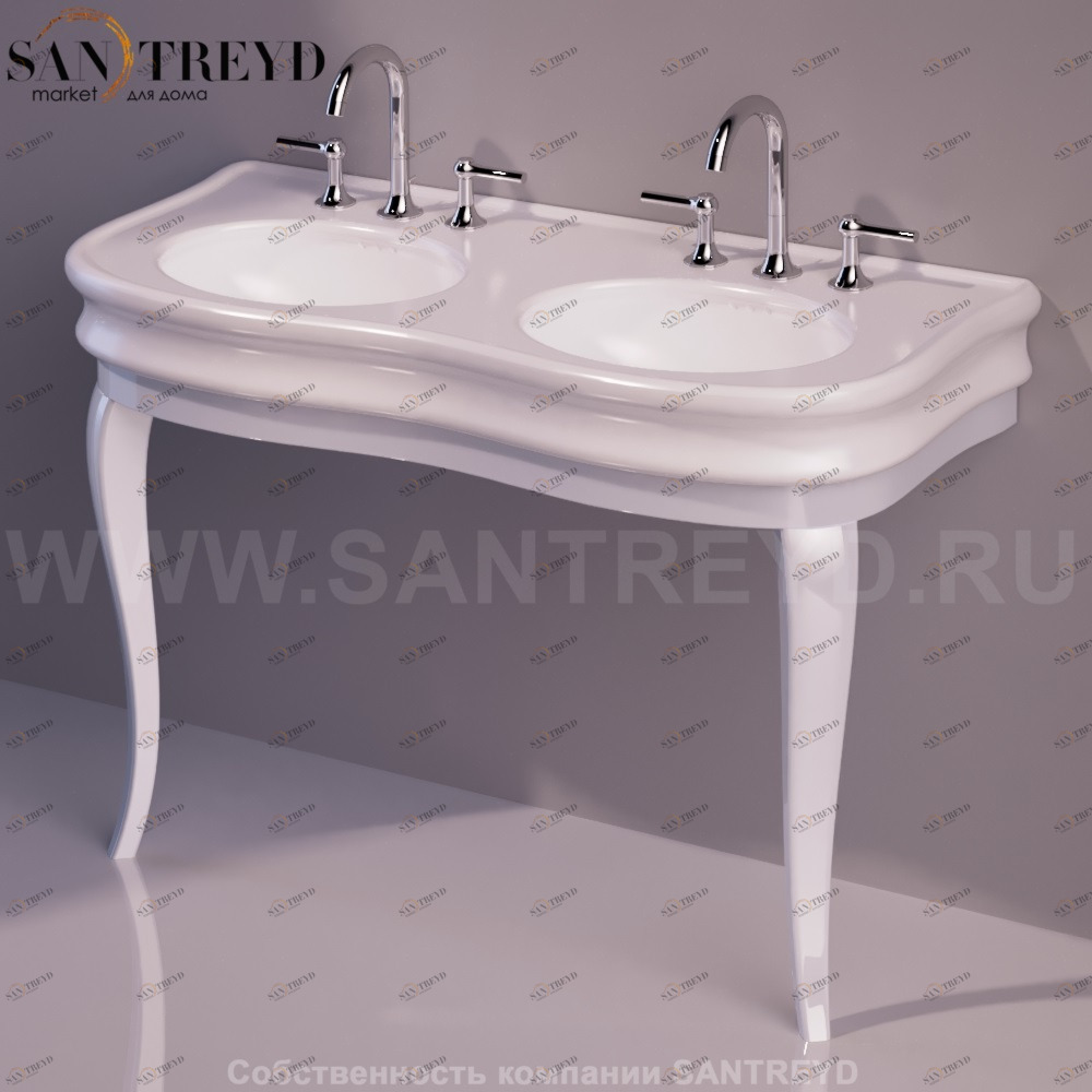 Консоль под раковину LANTE белая Simas LAM120BIANCO