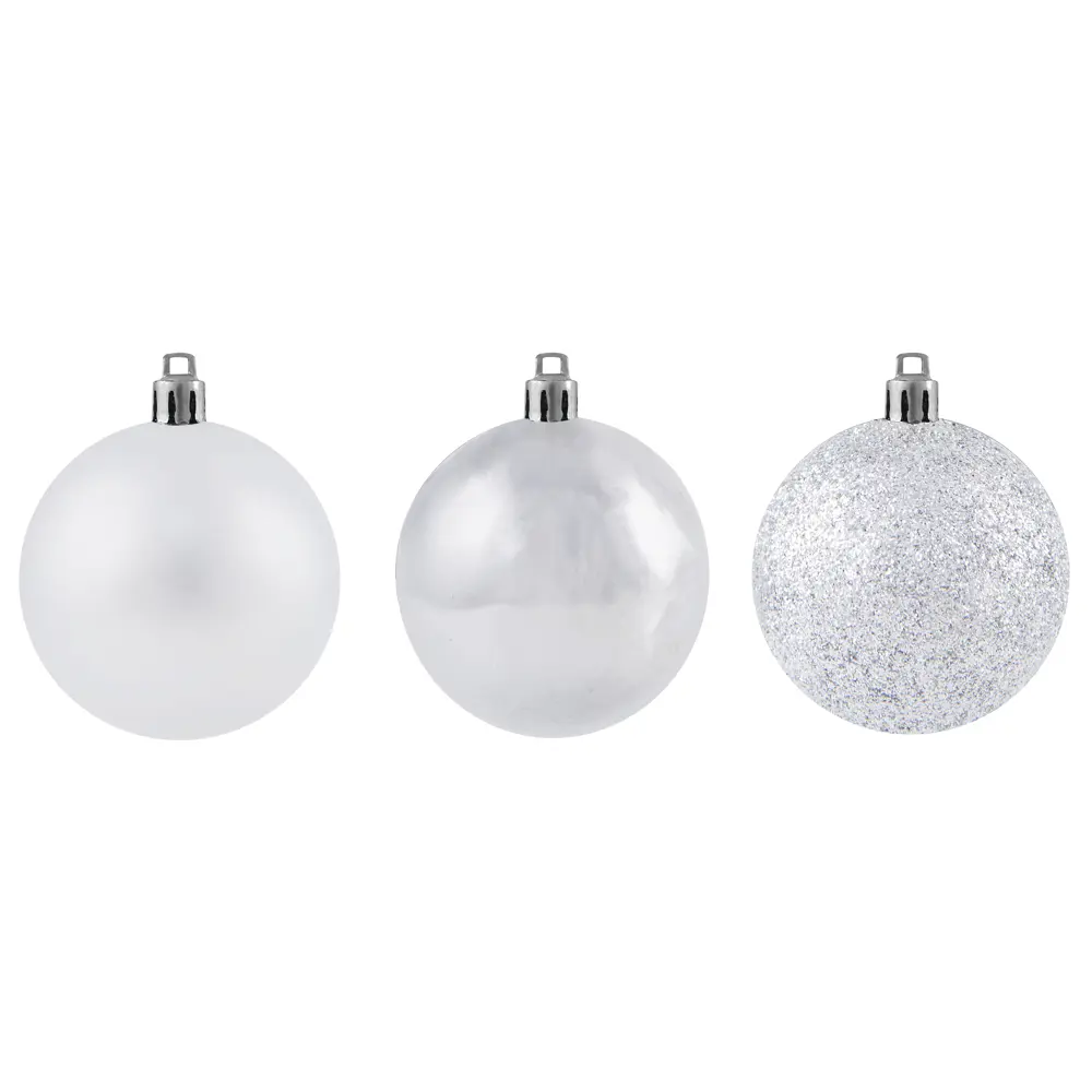 17876316 Набор ёлочных шаров, 5 см, 12 шт, в тубе, цвет серебро STLM-0966129 Santreyd  - Вид №1