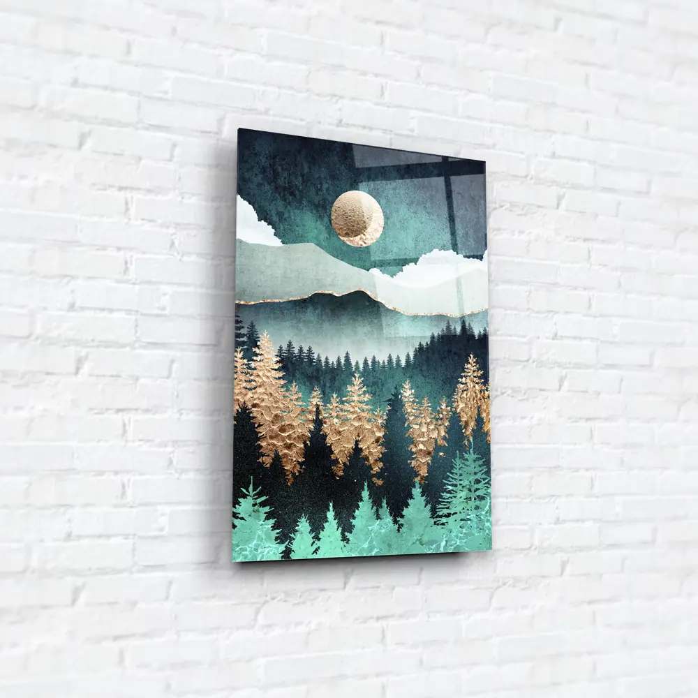 Картина на стекле «Лес и луна 2» 40x60 см 82977323 STLM-2073437 ARTABOSKO  - Вид №3