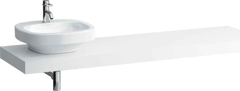 H4051620754631 Столешница 1800мм с вырезом слева, включает 3 консоли LAUFEN PRO