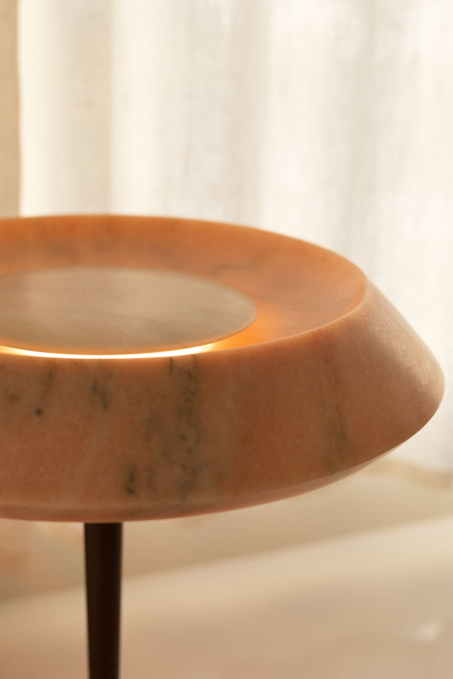 Мраморная светодиодная настольная лампа Maami Home FIORE ESTREMOZ ROSA ARCH-00045884 - Вид №2