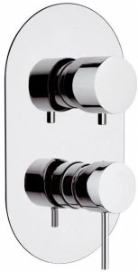 Rubinetterie Mariani Смеситель для душа, однорычажный, латунный, с переключателем Ultraminimal 173/ump2