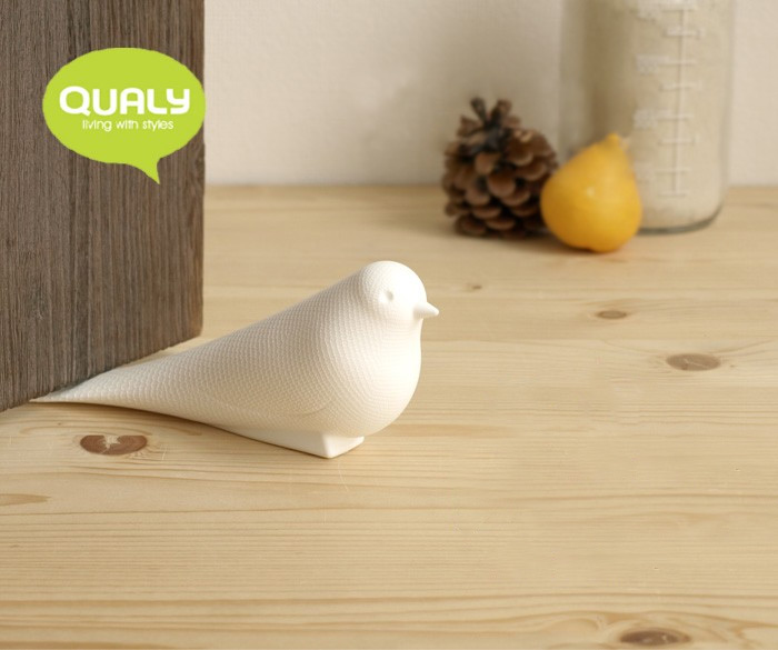 Подпорка для двери Dove белая Qualy QL10095WH - Вид №2