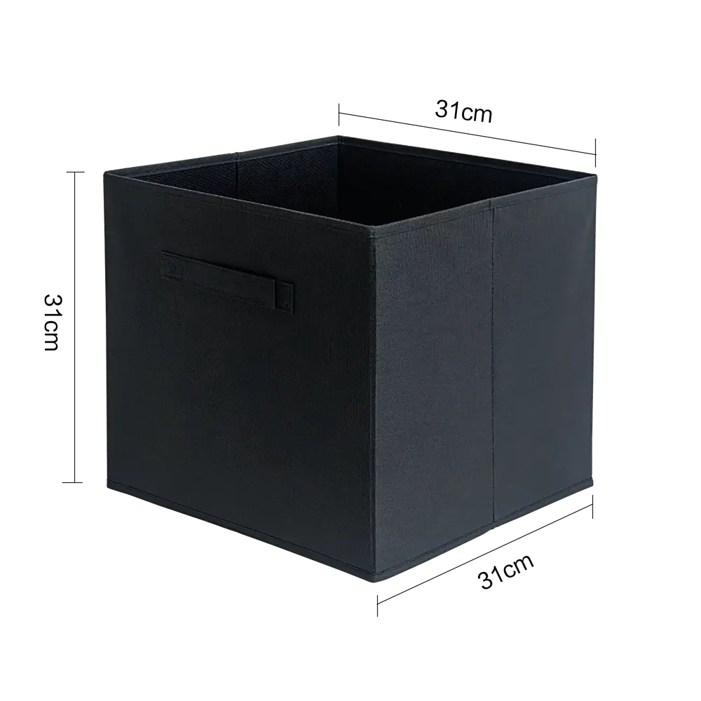 Короб-органайзер KONSENSA 31x31x31 см полиэстер цвет чёрный Kub STLM-2151668