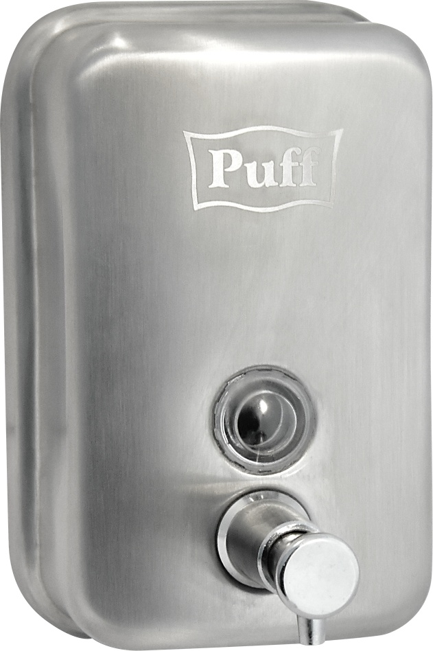 1402.095 Дозатор для жидкого мыла из нерж стали матовый антивандальный 8605m PUFF