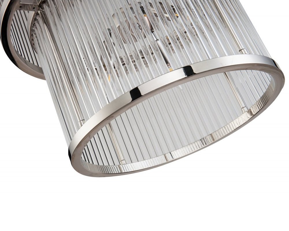 Светильник подвесной 60х55 см никель Marat KG0926P-9 nickel DELIGHT COLLECTION ДИЗАЙНЕРСКИЕ 00-3883092 Прозрачный;серебро  - Вид №2