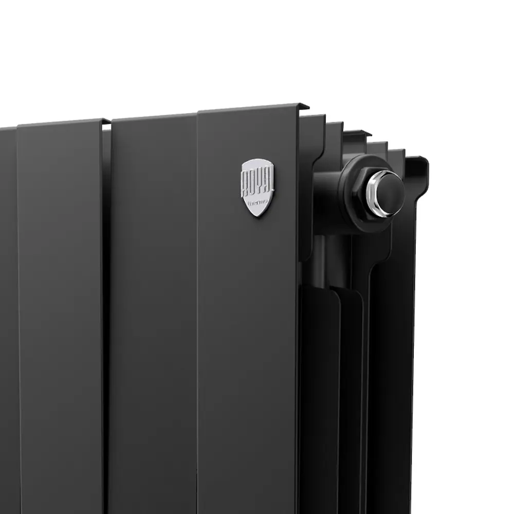 Радиатор секционный Royal Thermo Pianoforte 200/100 16 секций боковое подключение биметалл черный 86733724 STLM-2072698  - Вид №4