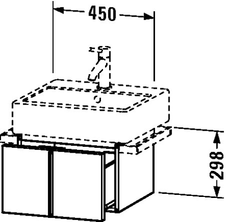 VE610305252 Vero Тумбочка подвесная Европейский дуб, декор Duravit - Вид №2