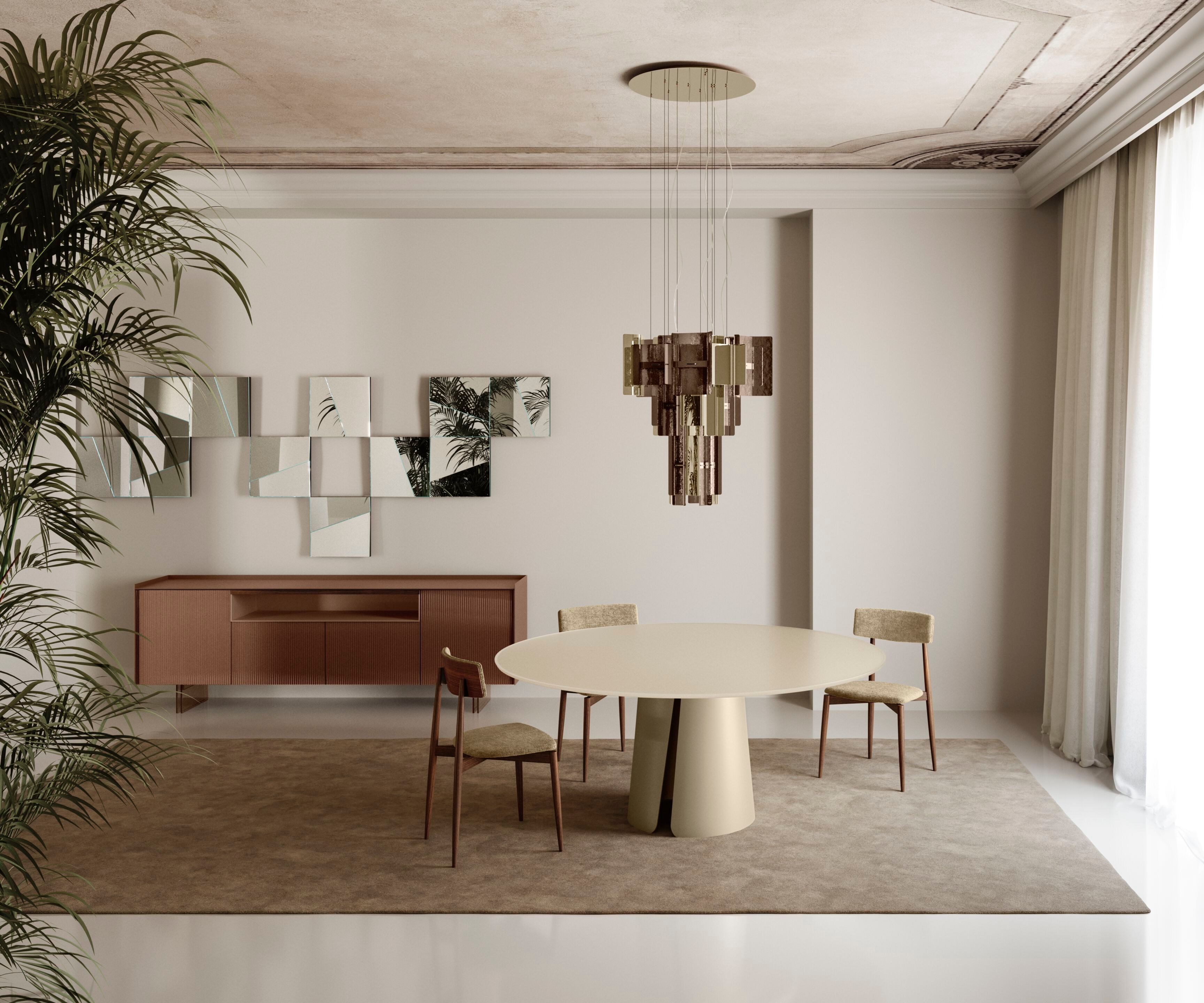 Круглый стол из закаленного стекла Tonelli Design Wiston ARCH-00046832 - Вид №2