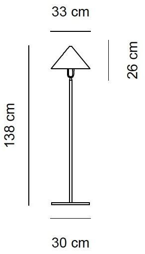 Alma light Торшер из железа и абажур из алебастра Fuji 3070 - Вид №4